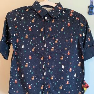 Christmas H&M Boys Button-Down Shirt 🎅🏻🎄